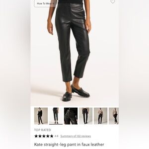 Jcrew Faux Leather Pants